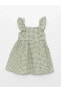 Фото #2 товара Lcw Baby Kare Yaka Askılı Ekoseli Kız Bebek Elbise