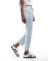 Фото #8 товара ASOS DESIGN cropped mid rise straight jean in bleach