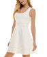 ფოტო #3 პროდუქტის Juniors' Scoop-Neck Sleeveless Skater Dress