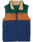 Toddler Colorblock Zip-Up Puffer Vest 4T