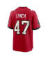 Men's John Lynch Red Tampa Bay Buccaneers Retired Player Game Jersey