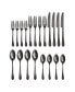 Mirabella Satin Gunmetal Titanium 18/0 Stainless Steel 20 Piece Set, Service for 4