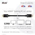 Фото #1 товара Кабель HDMI высокоскоростной Club 3D Ultra High Speed 4K120Гц - 8K60Гц Certified 48Gbps M/M 1 м/3.28 фута - 1 м - HDMI Type A (Standard) - HDMI Type A (Standard) - 10240 x 4320 пикселей - 3D - черный