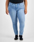 Trendy Plus Size 314 Mid-Rise Shaping Straight-Leg Jeans