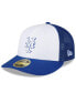 Фото #1 товара Men's Royal, White New York Mets 2023 On-Field Batting Practice Low Profile 59FIFTY Fitted Hat