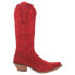 Dingo Out West Embroidered Snip Toe Cowboy Womens Red Casual Boots DI920-600