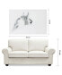 Фото #9 товара 'Blanco Mare Horse' Frameless Free Floating Tempered Glass Panel Graphic Wall Art - 48" x 32''