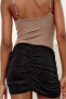 Ruched mini skirt