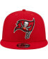 Men's Red Tampa Bay Buccaneers Team Classic Trucker 9Fifty Snapback Hat Красный - фото #3