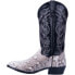 Фото #3 товара Dan Post Boots Manning Snakeskin Round Toe Cowboy Mens Black, Grey Casual Boots