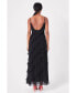 ფოტო #6 პროდუქტის Women's Slip Ruffled Dress