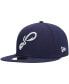Фото #1 товара Men's Navy Pensacola Blue Wahoos Authentic Collection Team Alternate 59FIFTY Fitted Hat