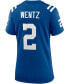 Фото #4 товара Women's Carson Wentz Royal Indianapolis Colts Game Jersey