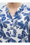 Фото #8 товара LCW Grace Kaçık Yaka Çiçekli Kısa Kollu Kadın Bluz