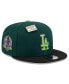 Фото #1 товара Men's Green/Black Los Angeles Dodgers Sour Apple Big League Chew Flavor Pack 9FIFTY Snapback Hat