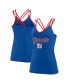 Фото #1 товара Women's Royal New York Giants Go For It Strappy Crossback Tank Top