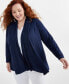 Фото #3 товара Style & Co Plus Size Open-Front Long-Sleeve Cardigan, Created for