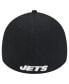 ფოტო #4 პროდუქტის Men's Black New York Jets Active 39THIRTY Flex Hat