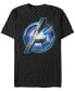 Фото #1 товара Marvel Men's Avengers Glowing Avengers Logo Short Sleeve T-Shirt