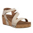 Фото #2 товара Corkys Spring Fling Studded Wedge Ankle Strap Womens Beige, Gold Casual Sandals
