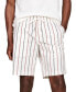 ფოტო #1 პროდუქტის Men's Brooklyn Straight Fit Foulard Striped 9" Shorts