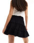 Фото #5 товара ASOS DESIGN shirred waist rara skirt in black