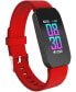 ფოტო #1 პროდუქტის Unisex Red Silicone Strap Active Smartwatch 44mm