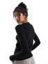 Фото #8 товара Polo Ralph Lauren cable knit jumper in black