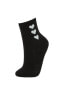 Kadın 3'lü Pamuklu Uzun Çorap A5896axns