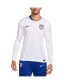 Men's White USMNT 2024 Home Replica Long Sleeve Jersey