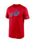 Фото #3 товара Men's Red Buffalo Bills Logo Essential Legend Performance T-shirt