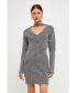 Фото #2 товара Women's Embellished Sweater Dress