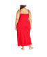 Фото #2 товара Plus Size Lace Trim Sleep Maxi Dress