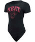 ფოტო #2 პროდუქტის Women's Black Miami Heat Bodysuit