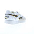 Фото #8 товара Reebok Classic Leather Mens White Leather Lace Up Lifestyle Sneakers Shoes