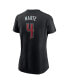ფოტო #3 პროდუქტის Women's Ketel Marte Black Arizona Diamondbacks 2024 Fuse Name and Number T-shirt