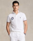 ფოტო #1 პროდუქტის Men's Team USA Custom Slim-Fit Mesh Polo Shirt