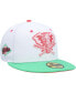 Головной убор New Era Мужской белый, зеленый Oakland Athletics Watermelon Lolli 59Fifty Бело-зеленый, 7 3/8 - фото #1