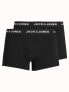 Jack & Jones 2 pack trunks in black