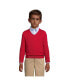ფოტო #3 პროდუქტის Boys School Uniform Cotton Modal Fine Gauge V-neck Sweater