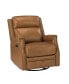 Amos Vintage-like Genuine Leather Recliner with Tufted Design