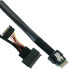 Фото #1 товара InLine Slim SAS cable - SFF-8654 to U.2 SFF-8639 + SATA power - 24Gb/s - 1m