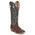 Tony Lama Merrit Buckaroo Square Toe Cowboy Mens Blue, Brown Casual Boots SA200