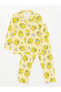 Фото #1 товара LCW baby Polo Yaka Tweety Baskılı Kız Bebek Pijama Takımı