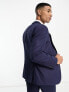 Фото #5 товара ASOS DESIGN slim linen mix suit jacket in navy