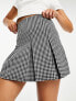 Фото #1 товара ASOS DESIGN pleated mini skirt in dogtooth