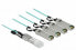 Delock Active Optical Cable QSFP+ to 4 x SFP+ 3 m - 3 m - QSFP+ - 4 x SFP - Male/Male - Aqua colour - 40 Gbit/s