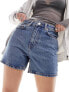 Фото #5 товара Weekday Eya high waisted denim shorts in 90's blue