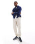 Polo Ralph Lauren zip front garment dyed oxford shirt jacket in navy