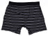 SAXX 285031 Men Ultra Super Soft Boxer Briefs Underwear Black Stripe Medium